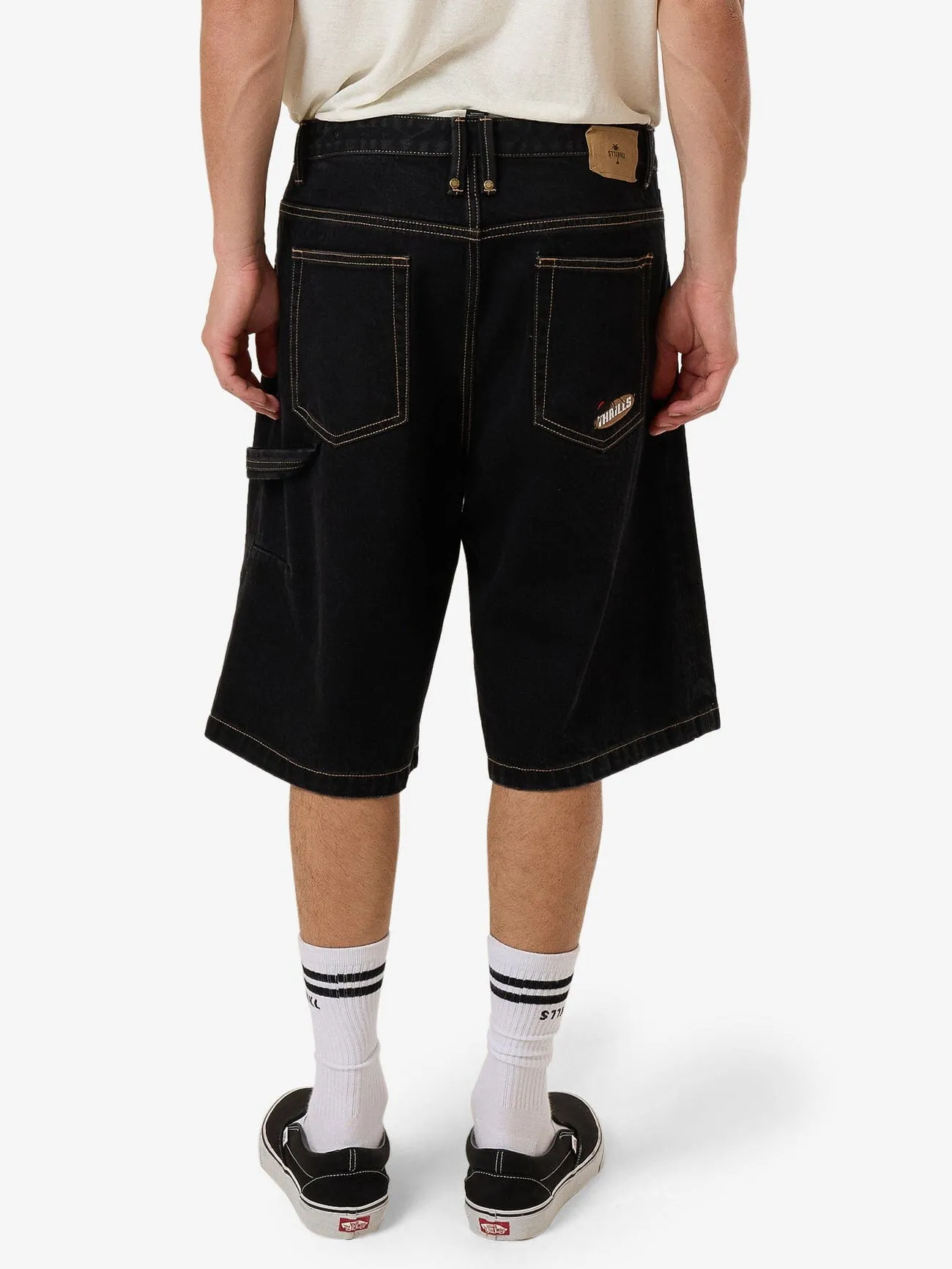 Big Slacker Denim Short - Black Rinse sold by Thrills product image thumbnail 2