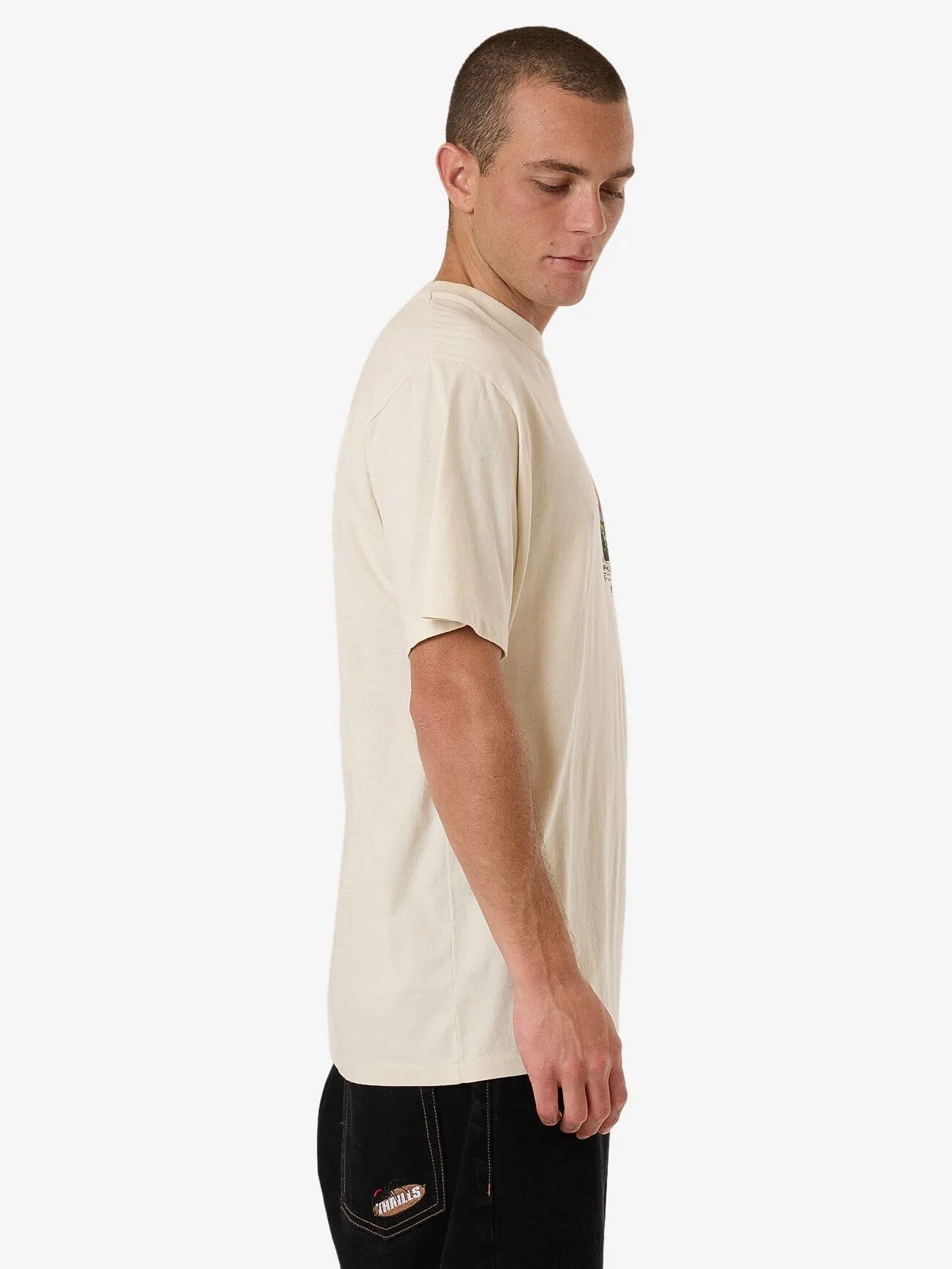 Beautifully Deadly Merch Fit Tee - Heritage White sold by Thrills product image thumbnail 4