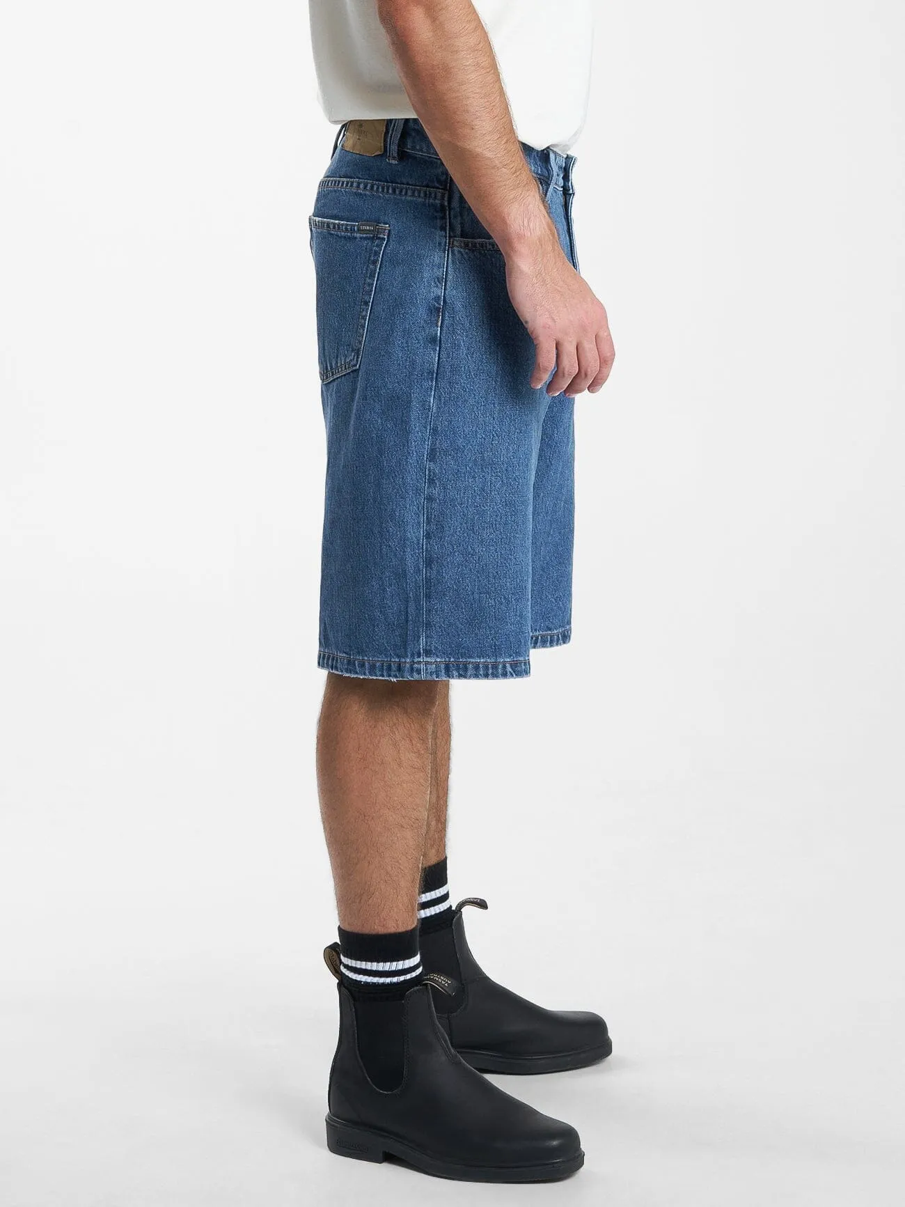 Big Slacker Denim Short - Rinsed Blues sold by Thrills product image thumbnail 3