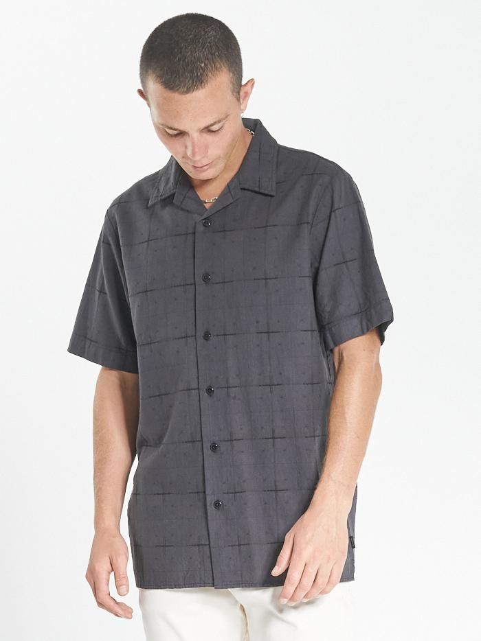 Non Sense Bowling Shirt - Black sold by Thrills