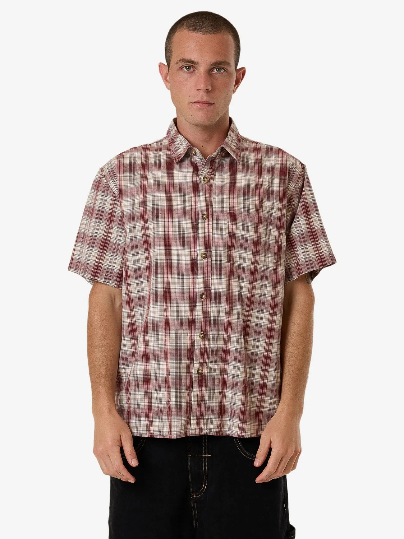 Good Turn Short Sleeve Shirt - Bracken sold by Thrills