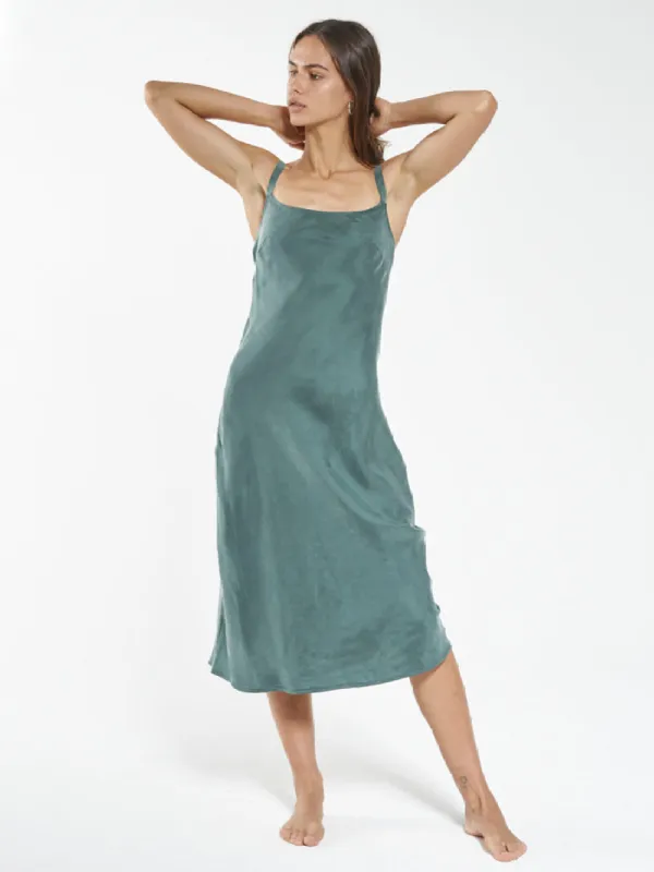 Sasha Slip Dress - Deep Forest sold by Thrills