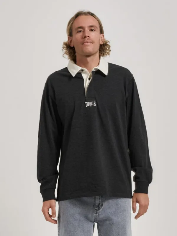 Hell Week Rugby Polo - Black Heather sold by Thrills