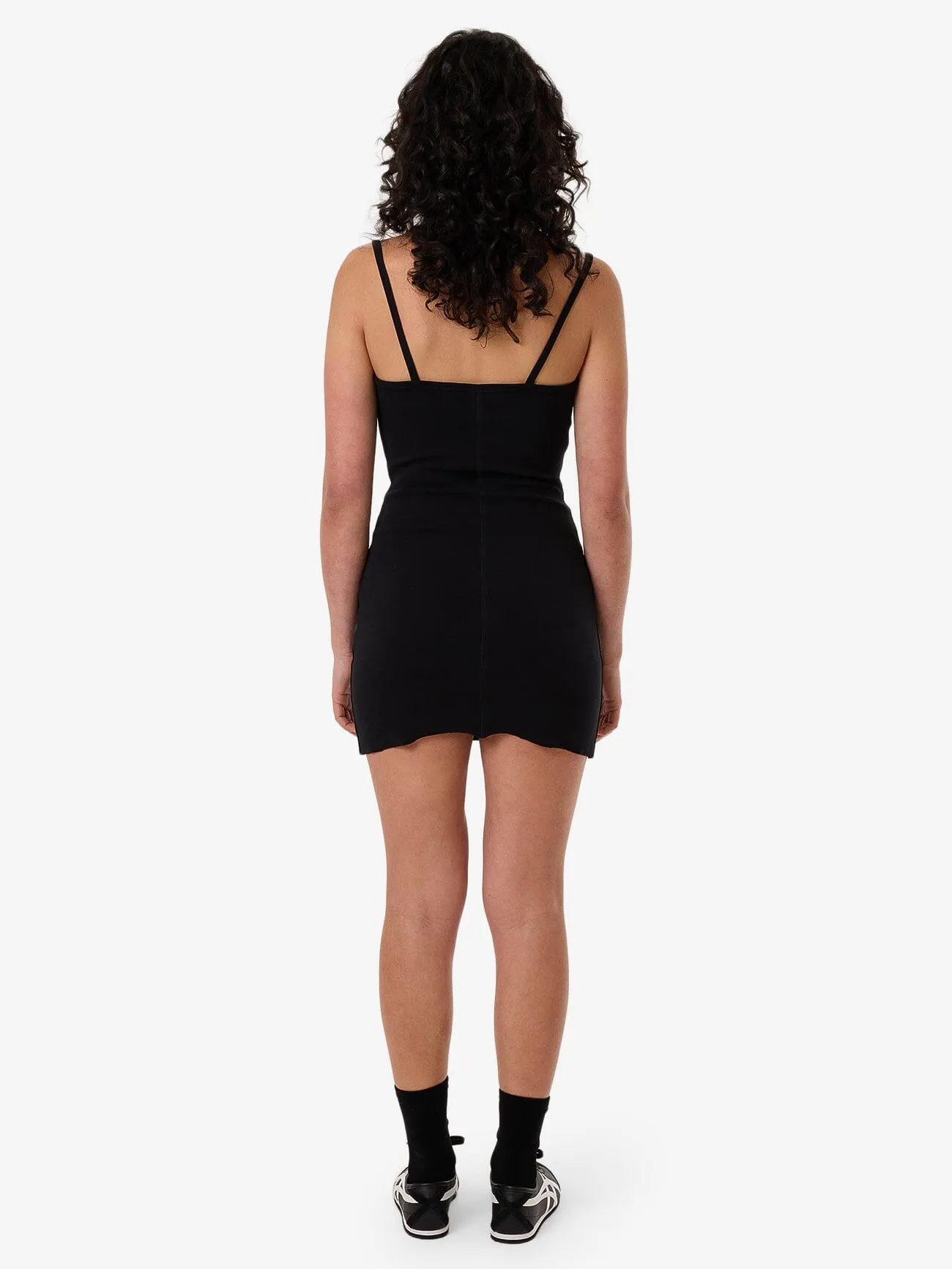 Rib Seam Mini Dress - Black sold by Thrills product image thumbnail 4