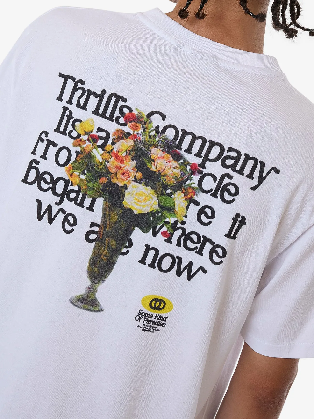 Where We Are Now Merch Fit Tee - White sold by Thrills product image thumbnail 3