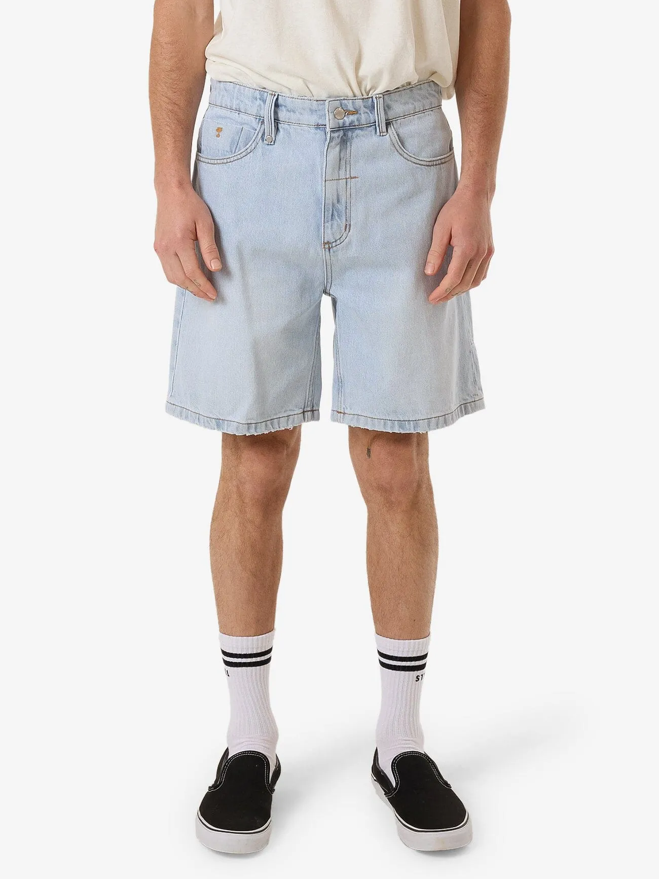 Slacker Denim Short - Epoch Blue sold by Thrills