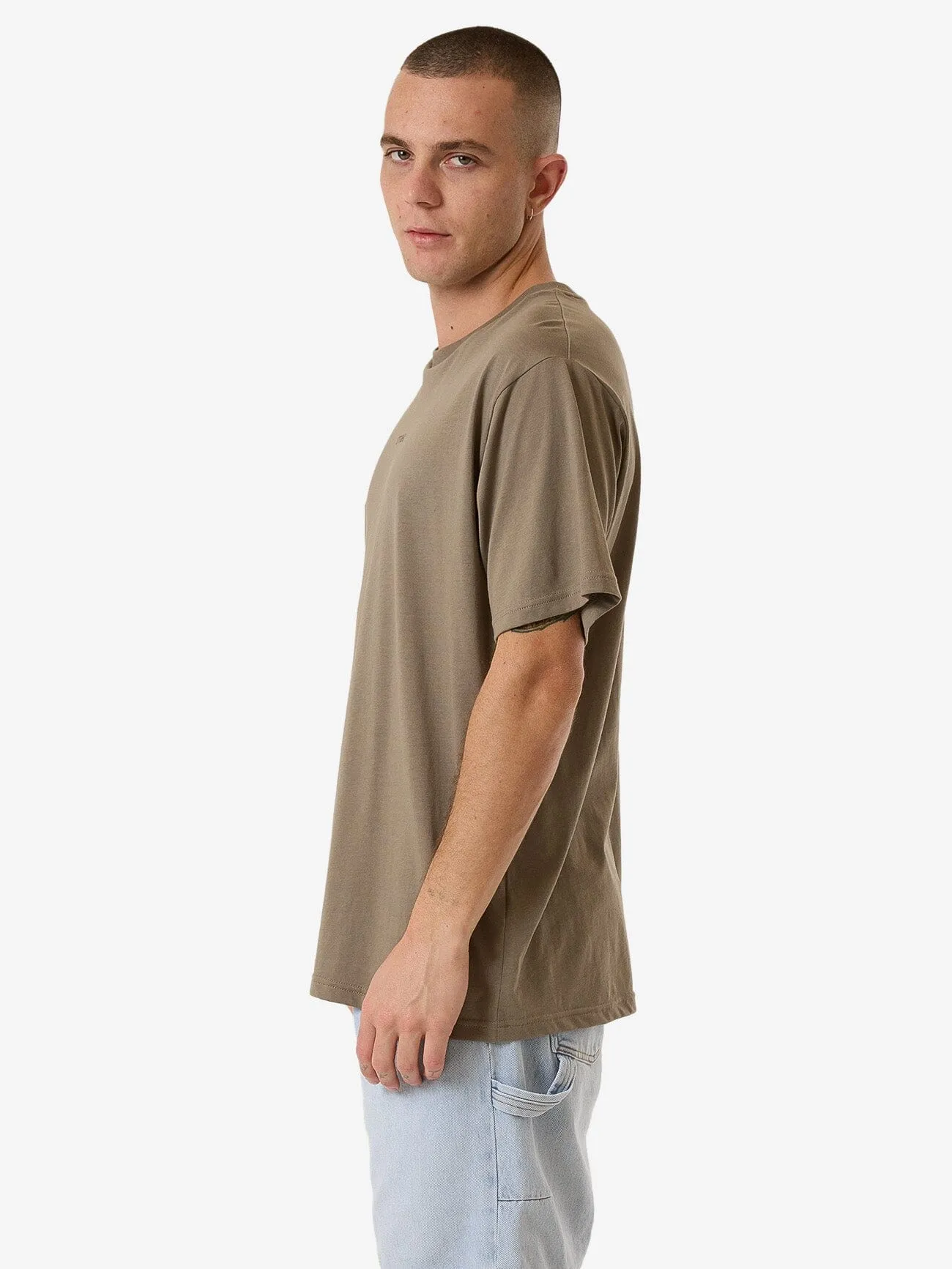 Minimal Thrills Merch Fit Tee - Brindle sold by Thrills product image thumbnail 3