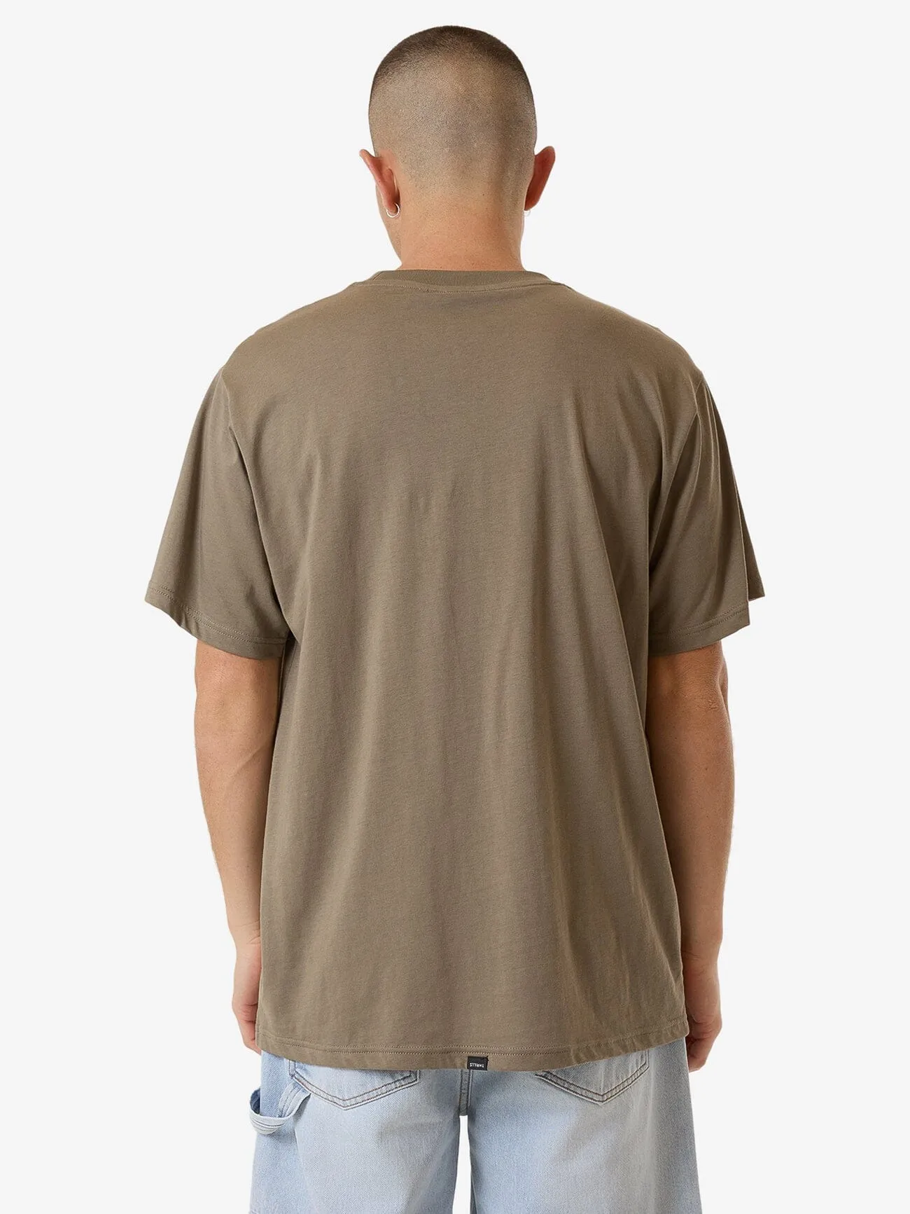 Minimal Thrills Merch Fit Tee - Brindle sold by Thrills product image thumbnail 2