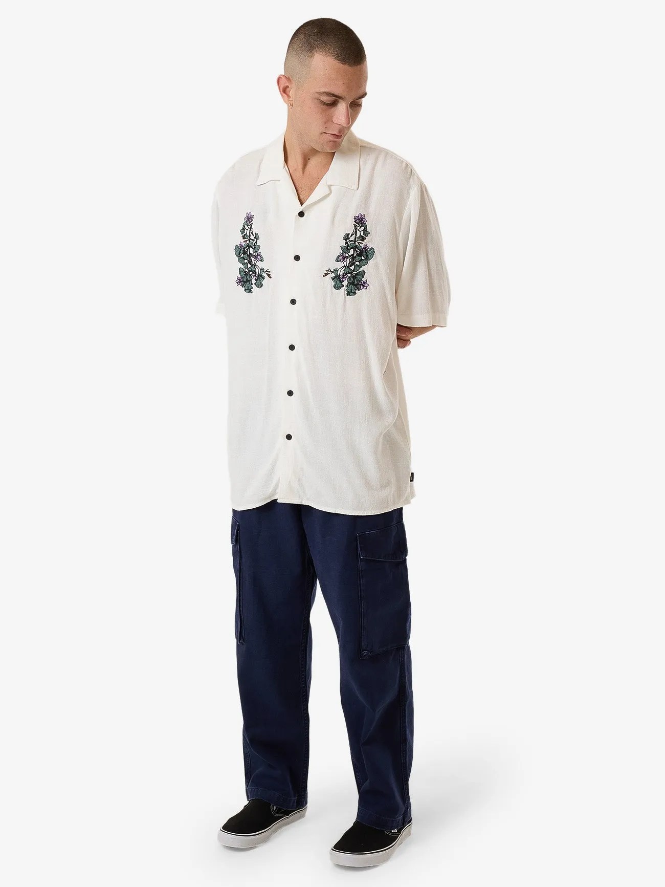 New Growth Bowling Shirt - Heritage White sold by Thrills product image thumbnail 5