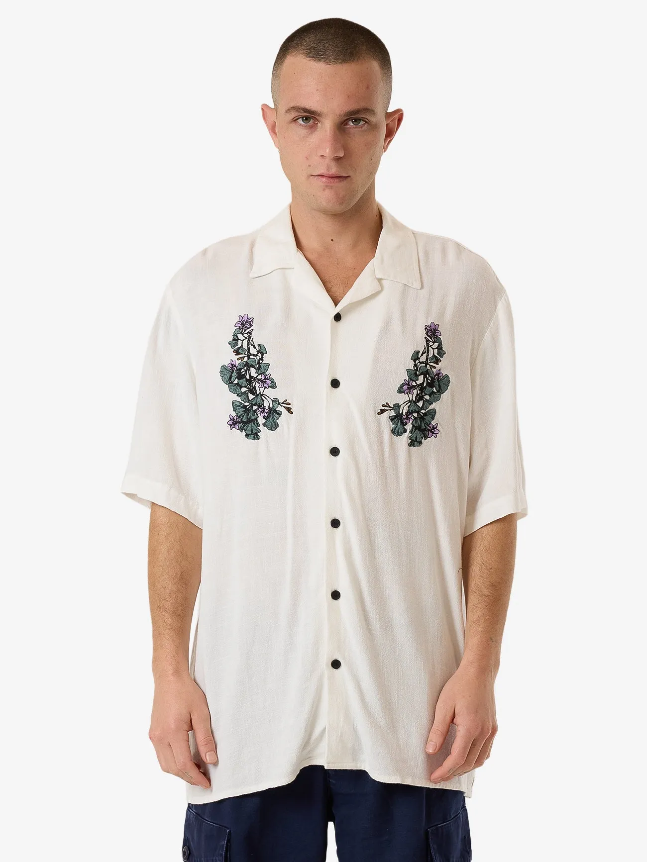 New Growth Bowling Shirt - Heritage White sold by Thrills