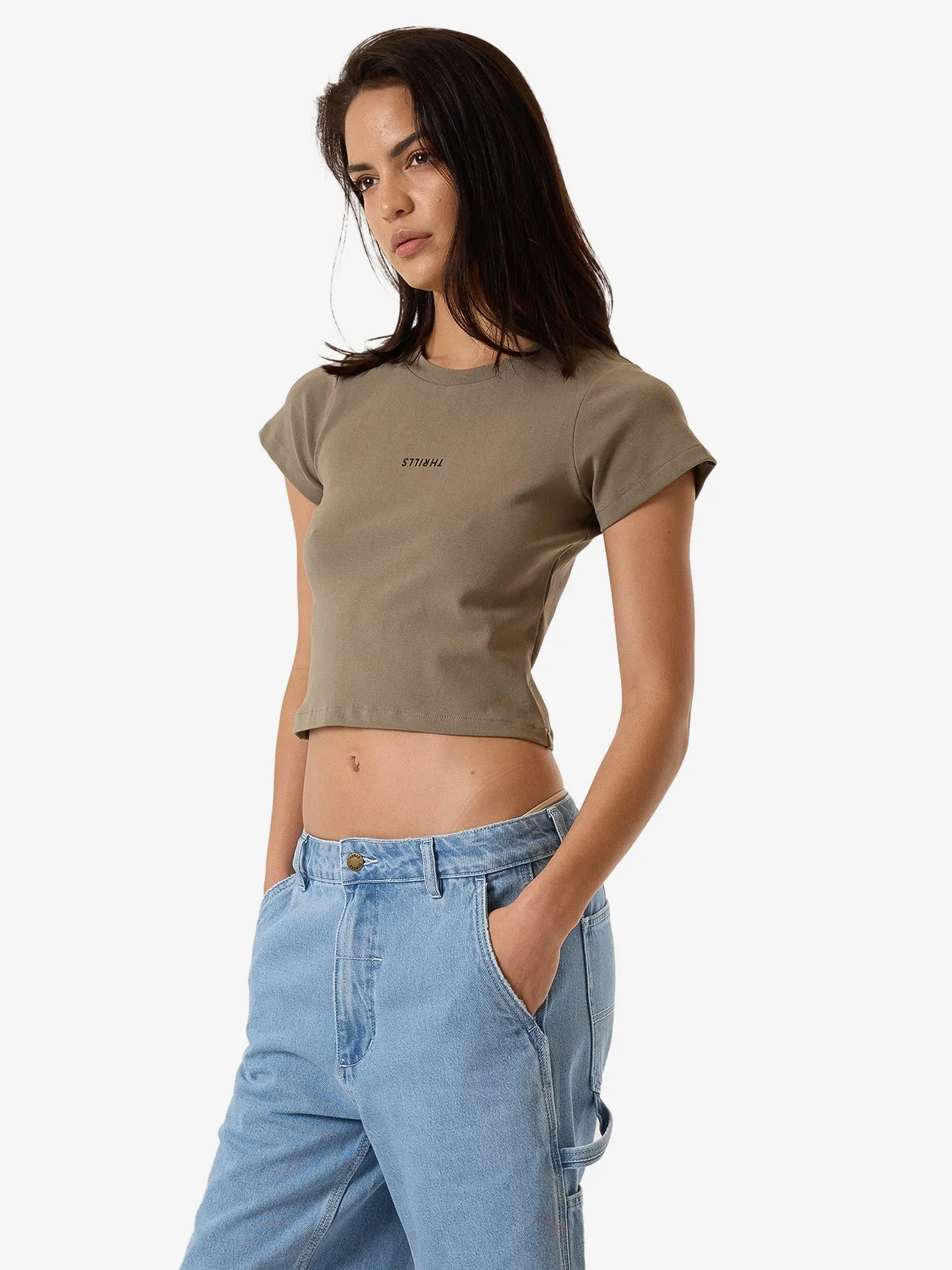 Minimal Thrills Mini Tee - Brindle sold by Thrills product image thumbnail 4