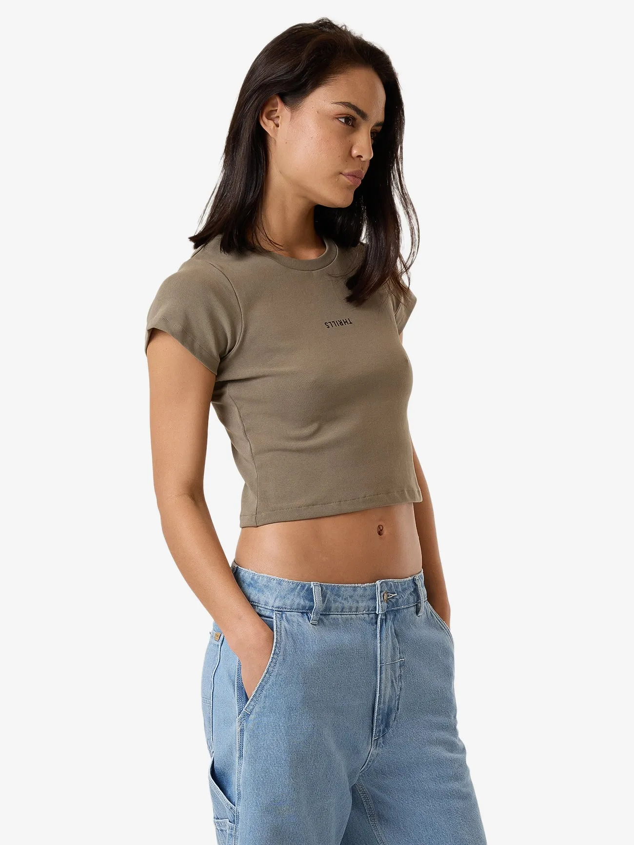 Minimal Thrills Mini Tee - Brindle sold by Thrills product image thumbnail 3