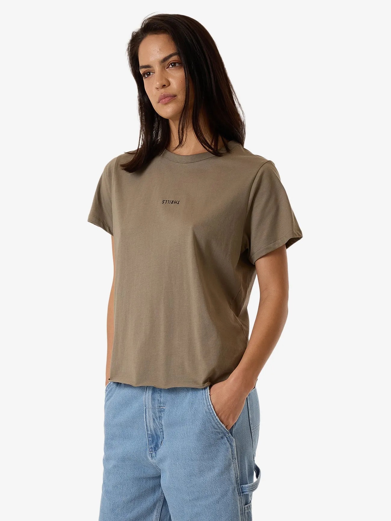 Minimal Thrills Relaxed Tee - Brindle sold by Thrills product image thumbnail 4