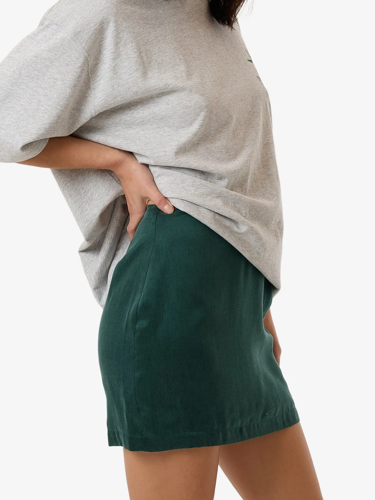 Valentina Mini Skirt - Deep Emerald sold by Thrills product image thumbnail 3