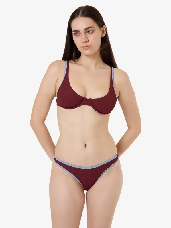 Farrow Hike Bikini Bottom - Dark Cherry made by Thrills