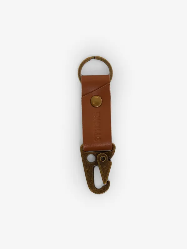 Minimal Thrills Clip Keyring - Brown sold by Thrills