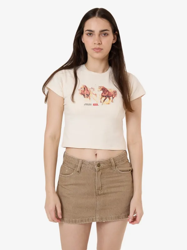 Ruthless Frontier Mini Tee - Heritage White sold by Thrills