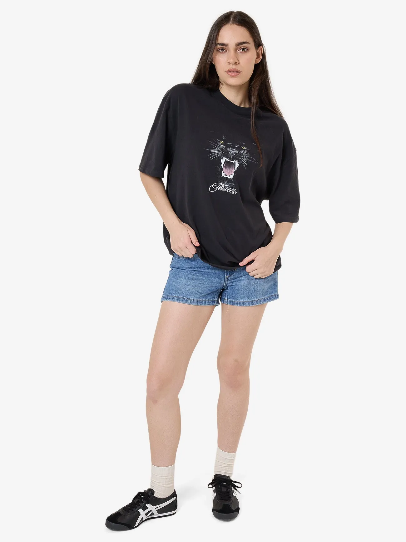 Deadly Pursuit Oversized Tee - Washed Black sold by Thrills product image thumbnail 5