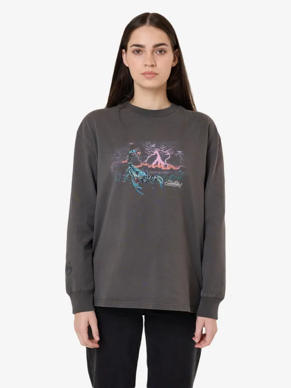 Scorpion Ridge Long Sleeve Oversized Tee - Merch Black sold by Thrills