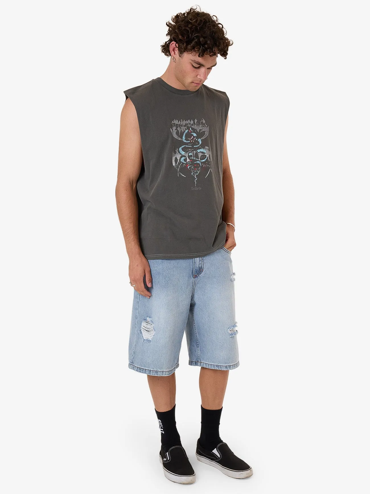 Bitter End Merch Fit Muscle Tee - Merch Black sold by Thrills product image thumbnail 4