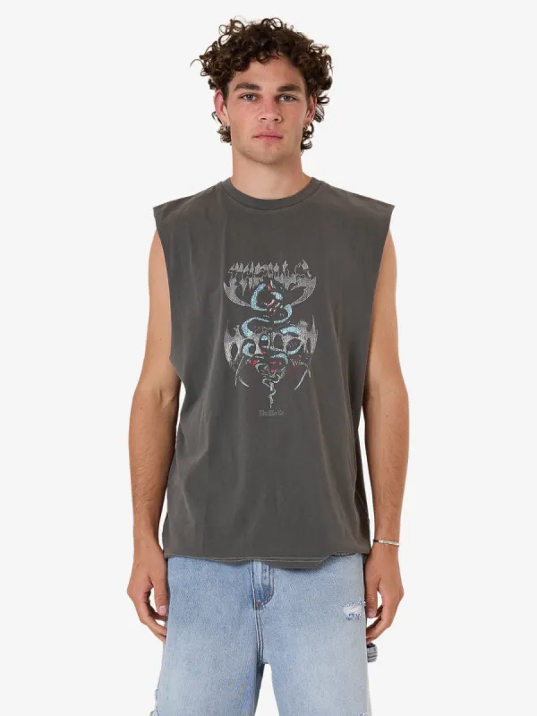 Bitter End Merch Fit Muscle Tee - Merch Black sold by Thrills