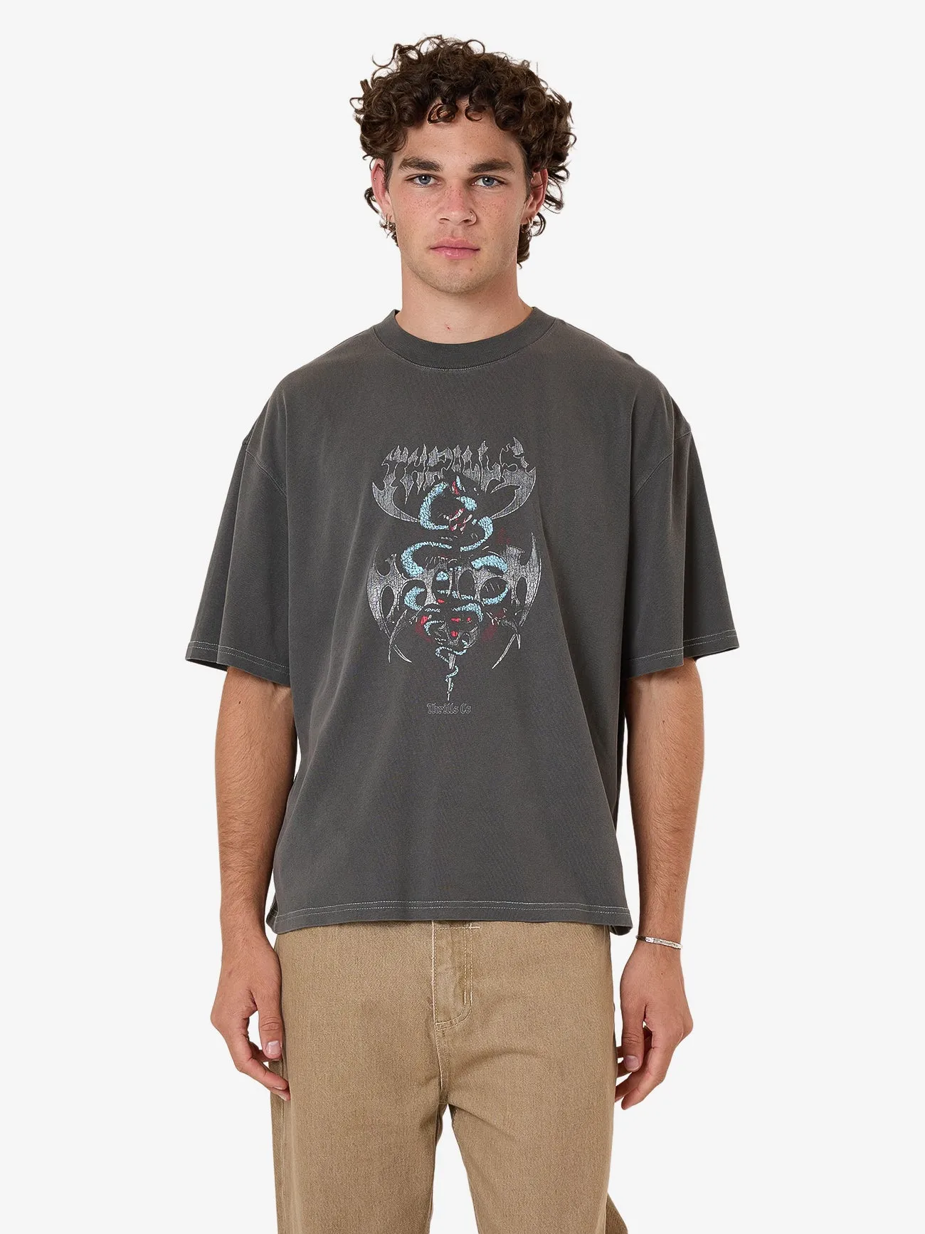 Bitter End Box Fit Oversize Short Tee - Merch Black sold by Thrills