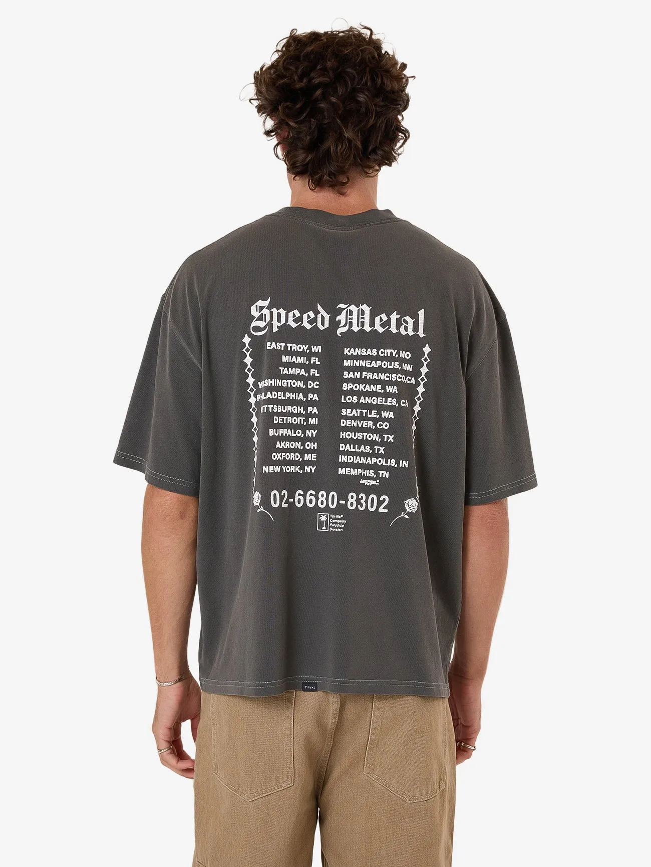 Bitter End Box Fit Oversize Short Tee - Merch Black sold by Thrills product image thumbnail 2