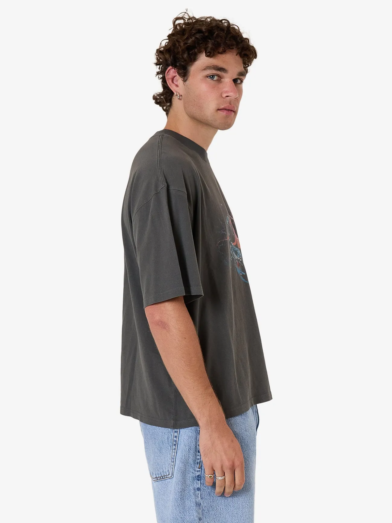 Scorpion Ridge Box Fit Oversize Short Tee - Merch Black sold by Thrills product image thumbnail 3