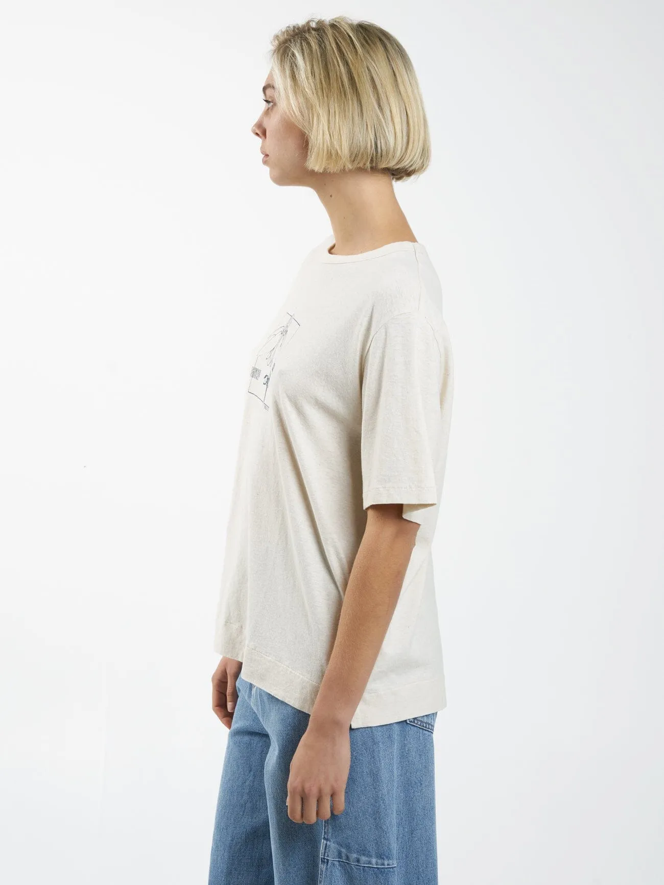 Experience Hemp Box Tee - Unbleached sold by Thrills product image thumbnail 3