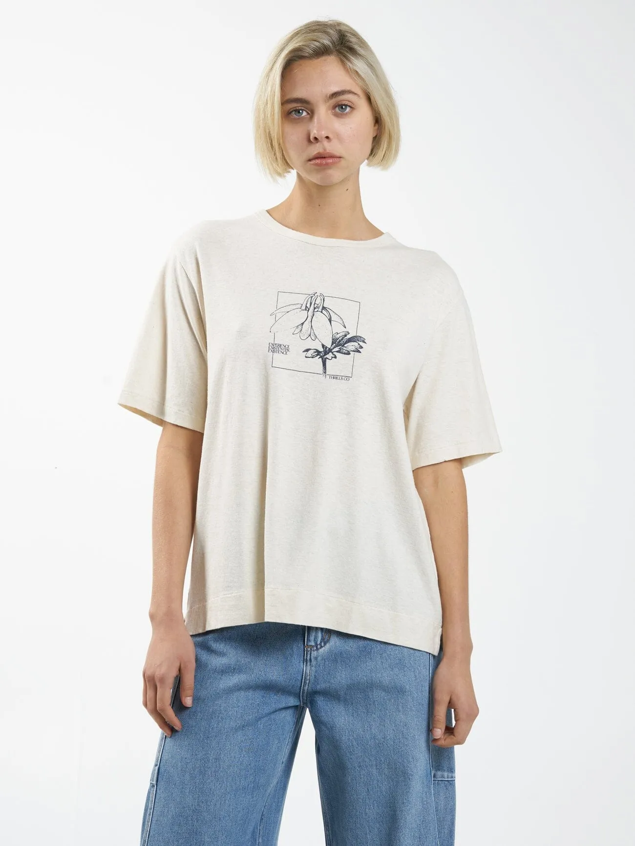 Experience Hemp Box Tee - Unbleached sold by Thrills