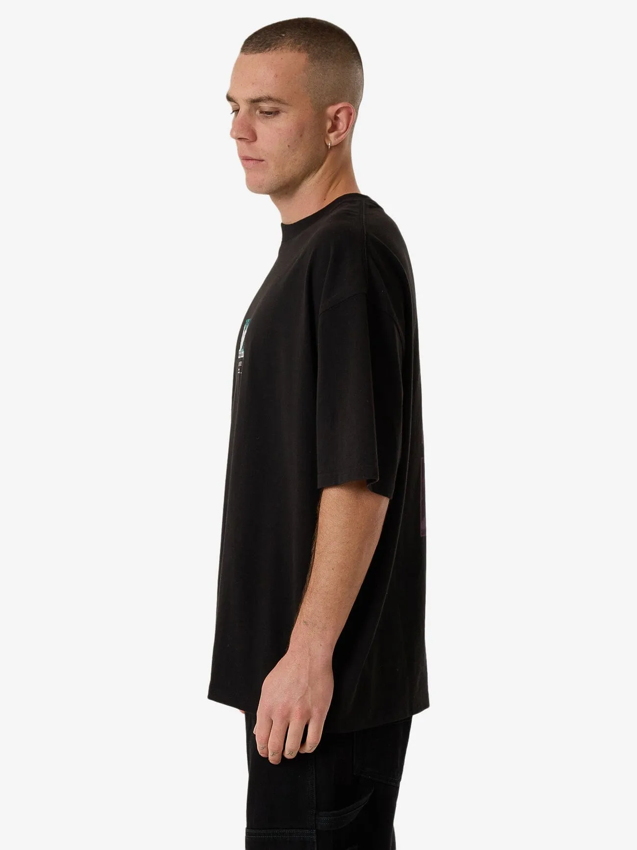 Natural Remedy Box Fit Oversize Tee - Black sold by Thrills product image thumbnail 3