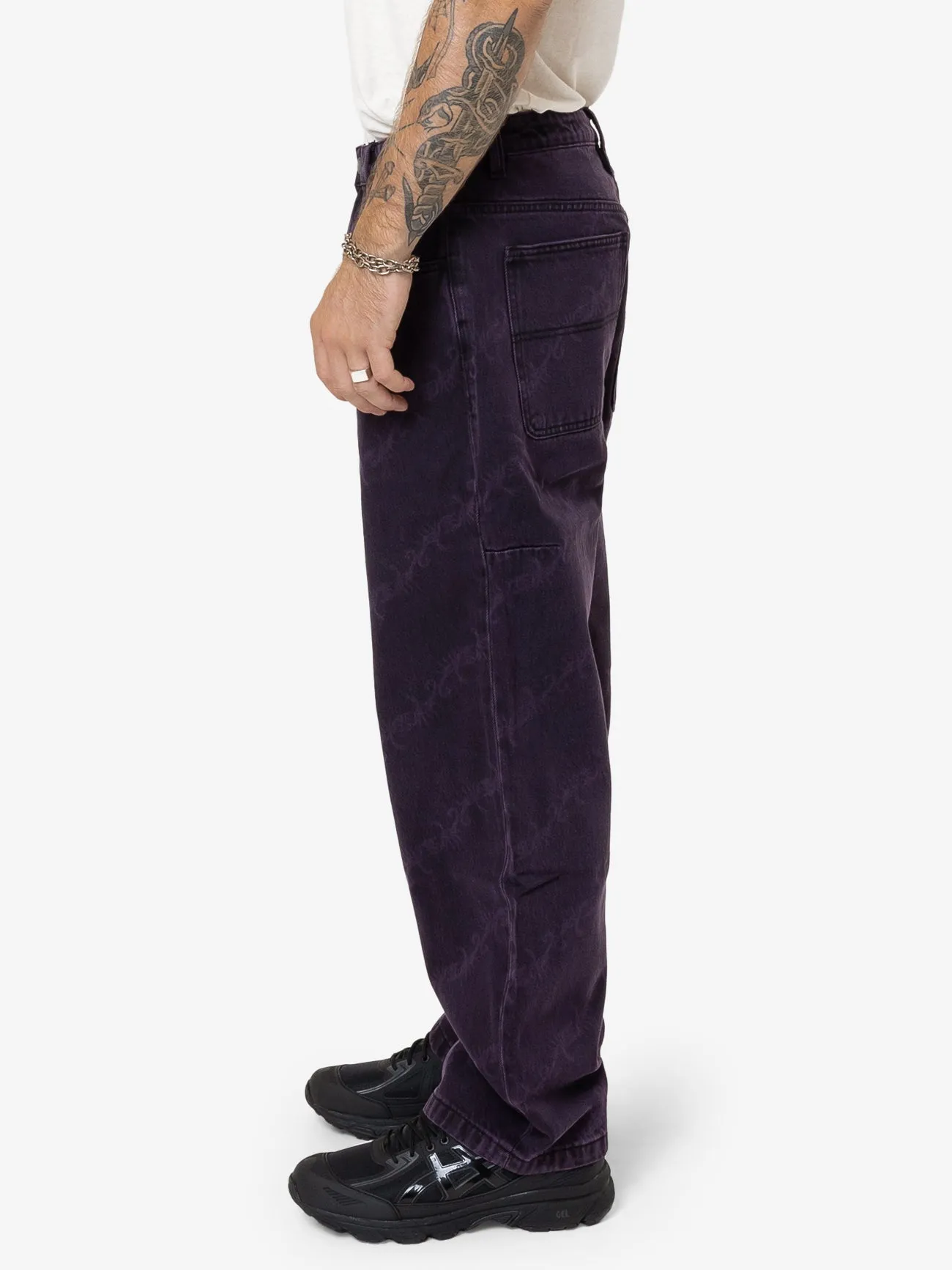 Thrills x Epokhe Big Slacker Baggy Denim Jean - Black/Purple sold by Thrills product image thumbnail 3