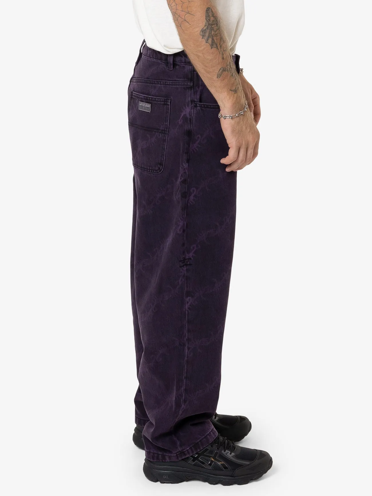 Thrills x Epokhe Big Slacker Baggy Denim Jean - Black/Purple sold by Thrills product image thumbnail 4