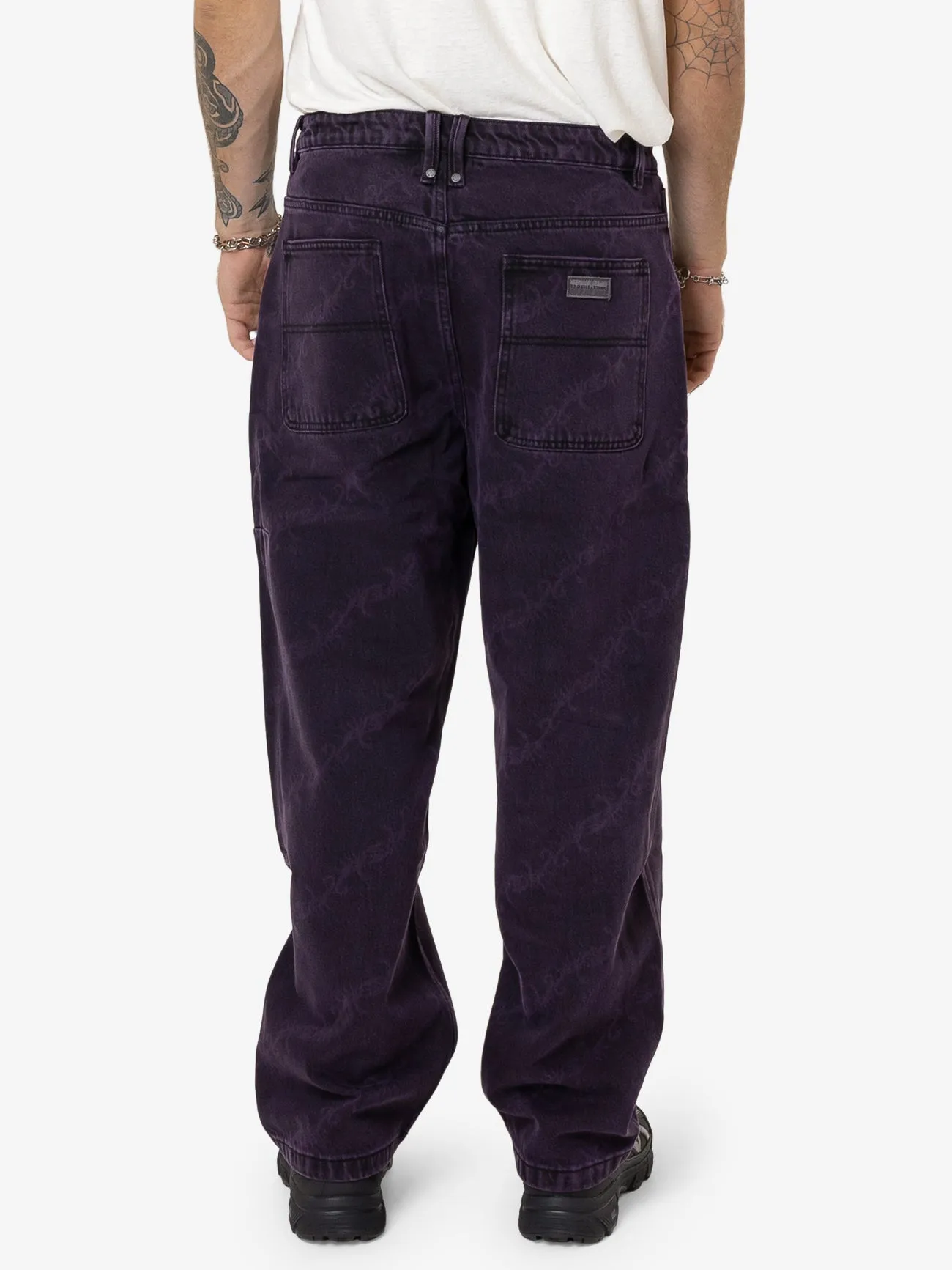 Thrills x Epokhe Big Slacker Baggy Denim Jean - Black/Purple sold by Thrills product image thumbnail 2
