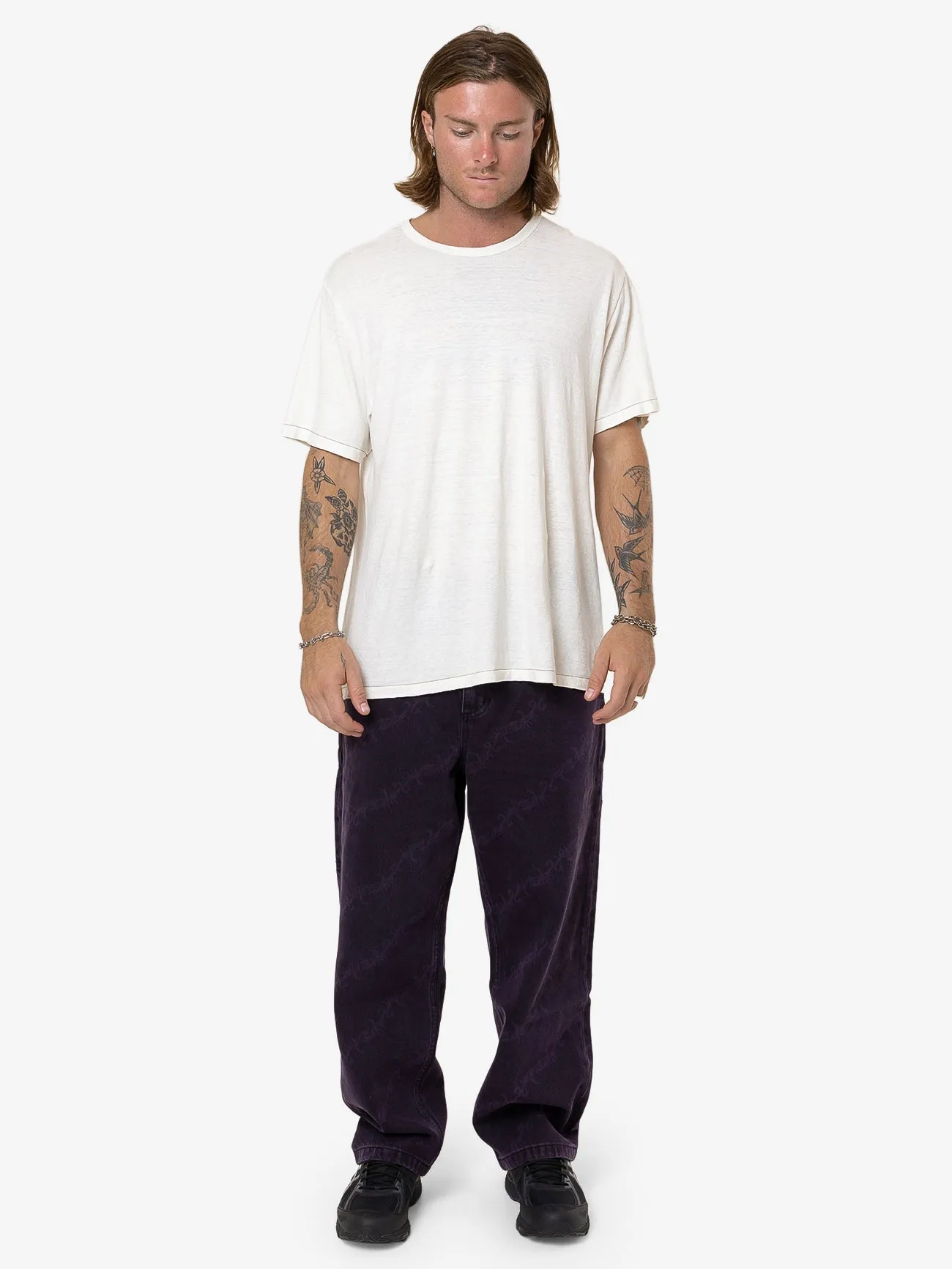 Thrills x Epokhe Big Slacker Baggy Denim Jean - Black/Purple sold by Thrills product image thumbnail 5