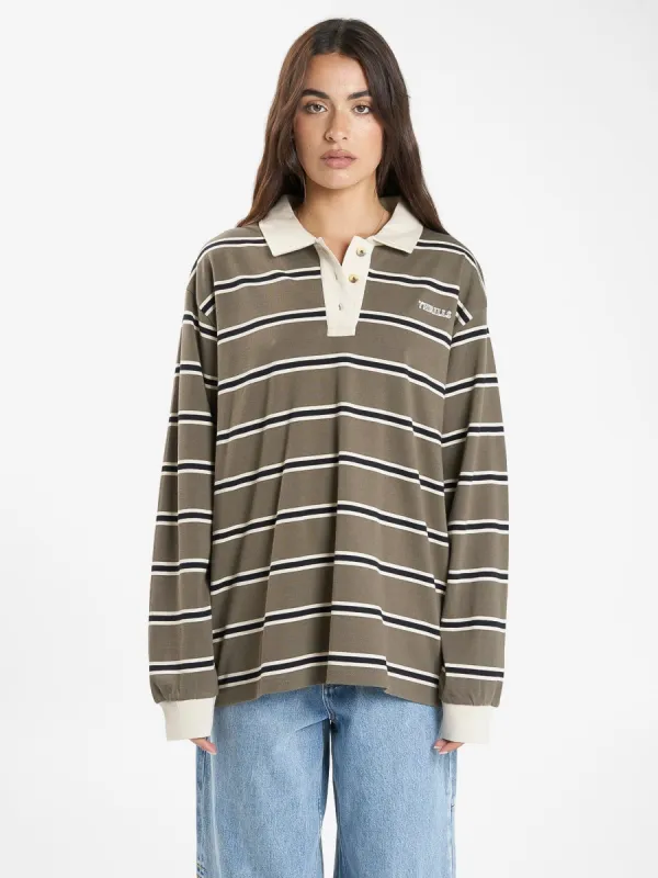Logan Striped Rugby Polo - Canteen sold by Thrills
