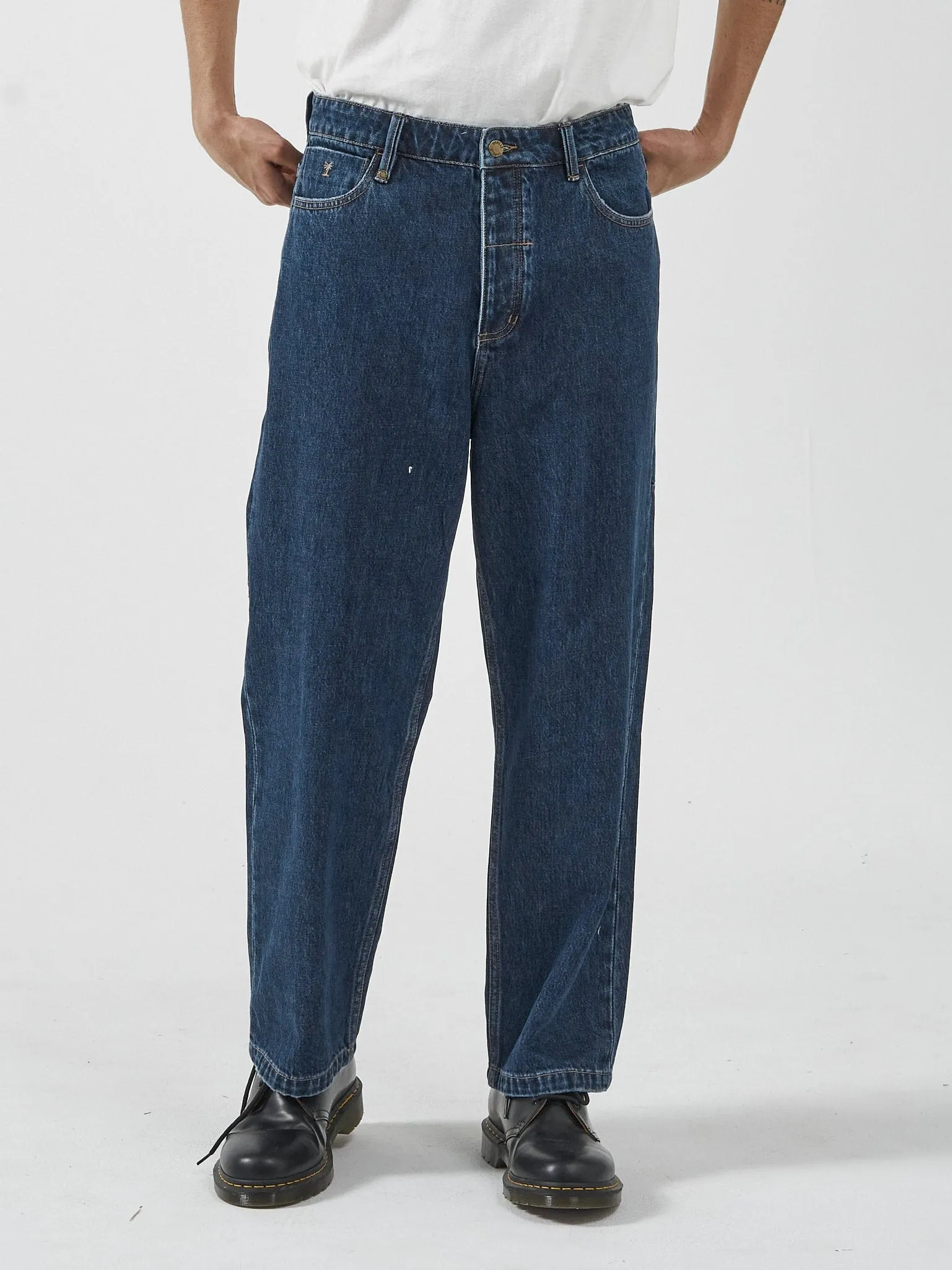 Big Slacker Denim Jean - Dark Rinse Blue sold by Thrills