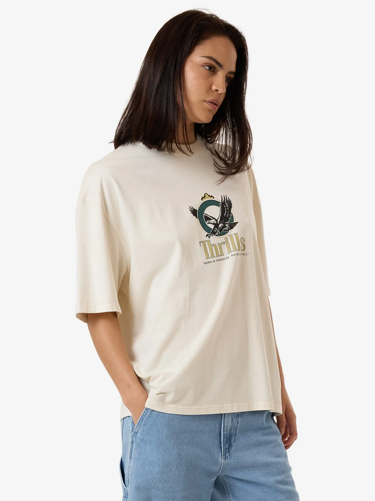 Royalty Oversized Tee - Heritage White sold by Thrills product image thumbnail 3