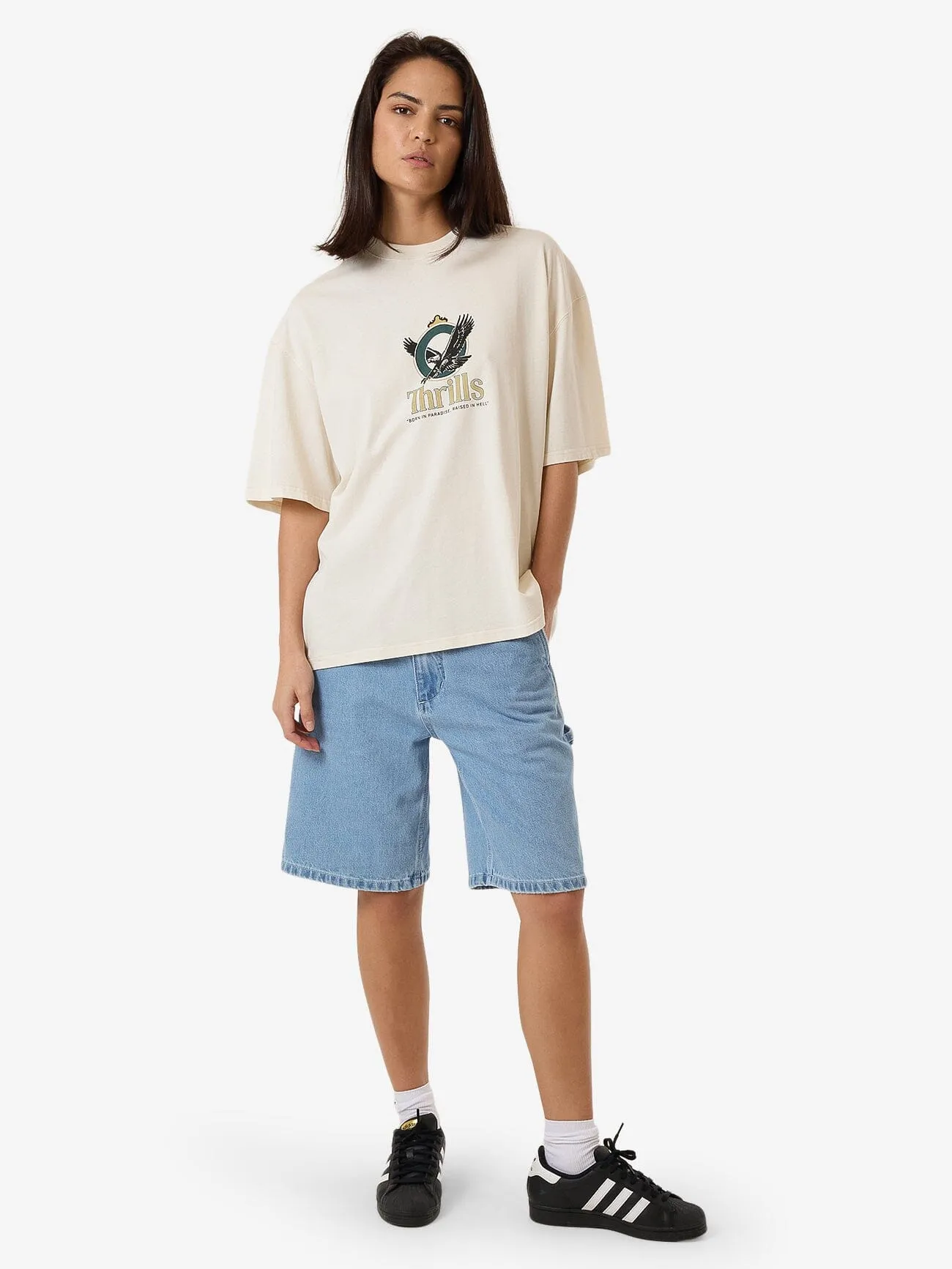 Royalty Oversized Tee - Heritage White sold by Thrills product image thumbnail 5