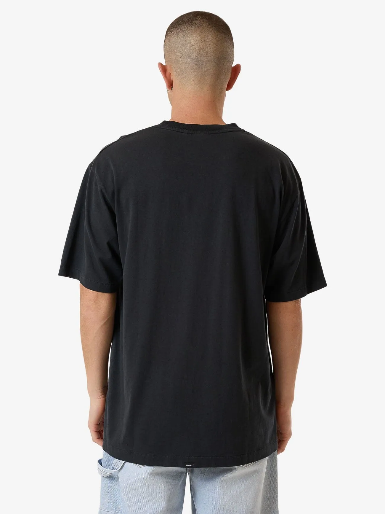 Swan Song Oversize Fit Tee - Black sold by Thrills product image thumbnail 2