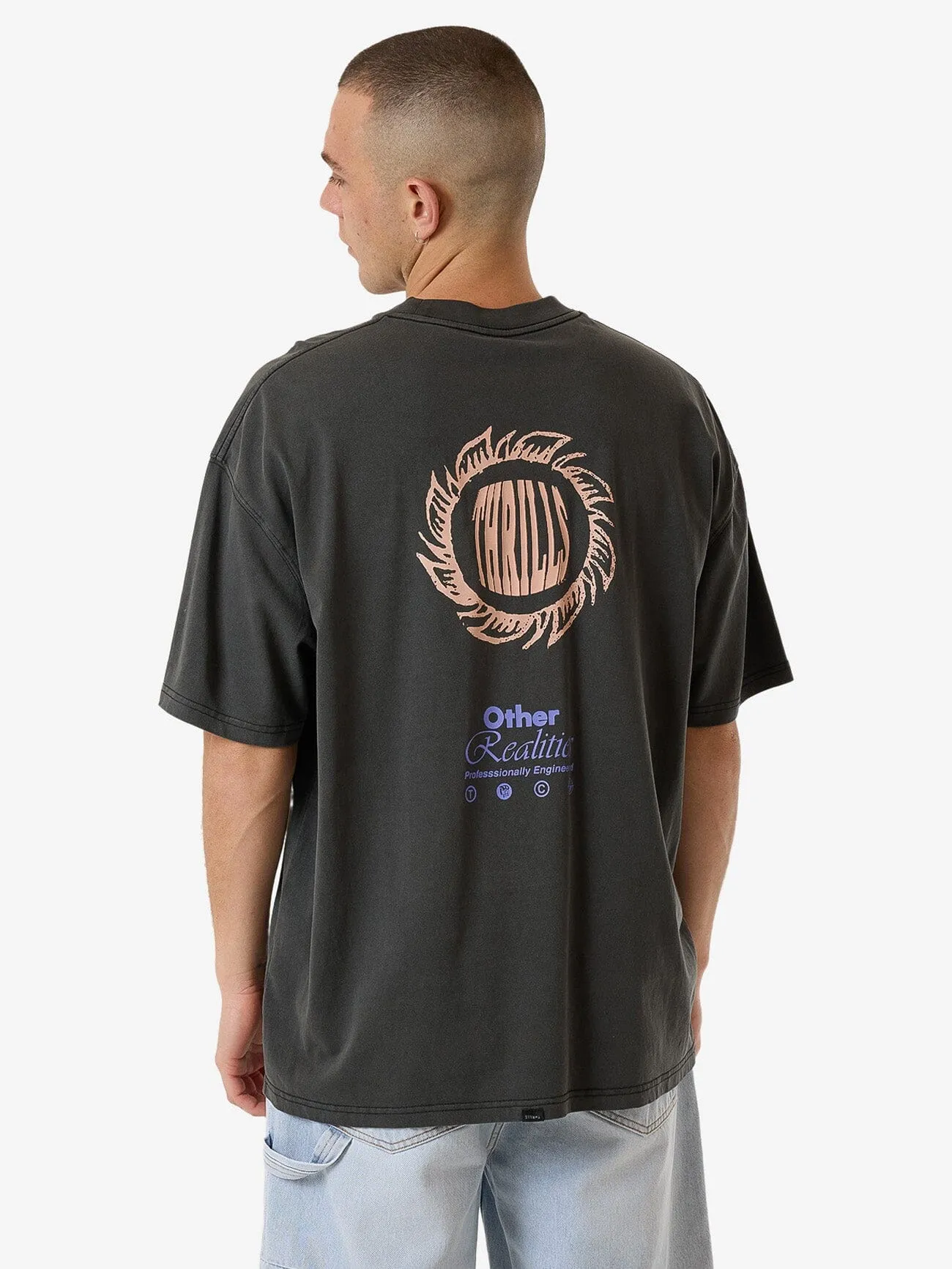 Other Realities Box Fit Oversize Tee - Merch Black sold by Thrills product image thumbnail 2