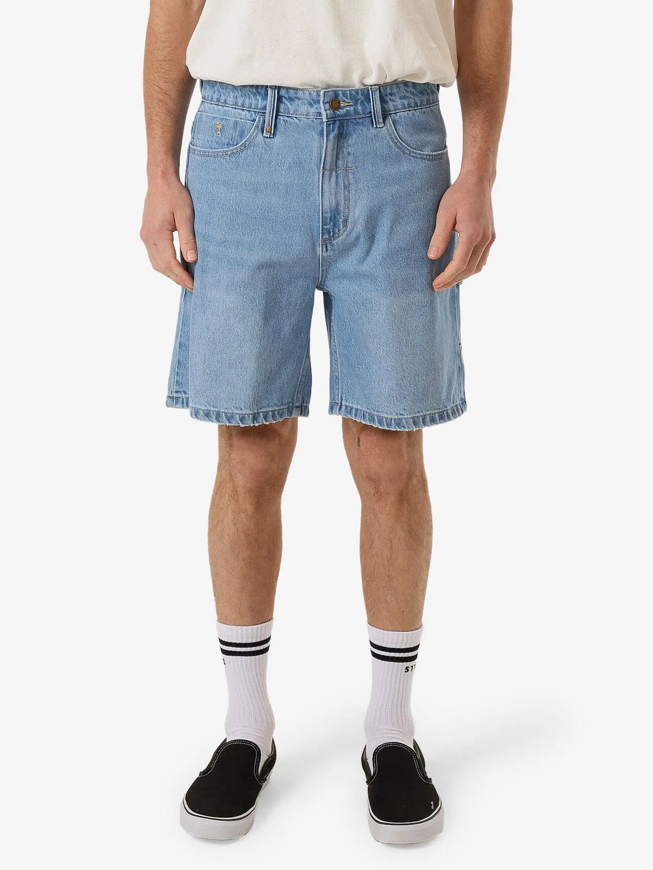 Slacker Denim Short - Infinity Blue sold by Thrills