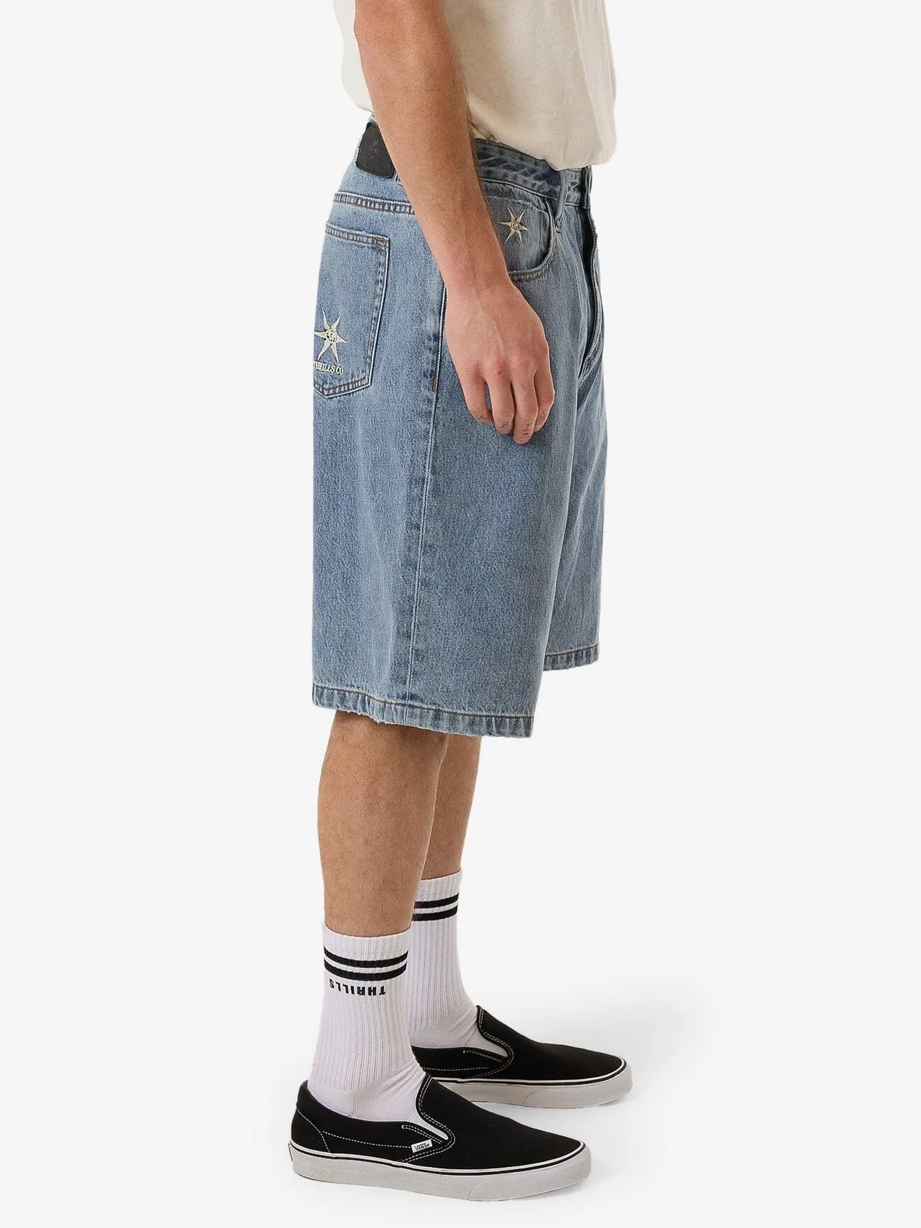 Infinite Stars Big Slacker Denim Short - Garage Blue sold by Thrills product image thumbnail 4