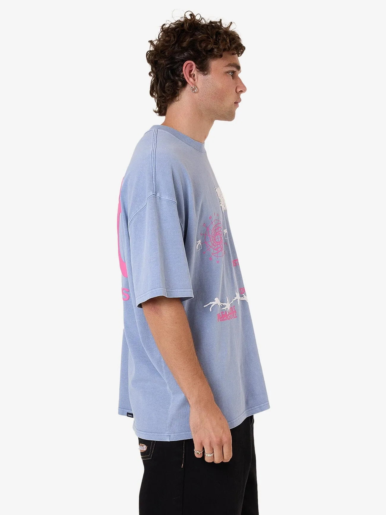 Connections Box Fit Oversize Tee - Forever Blue sold by Thrills product image thumbnail 3