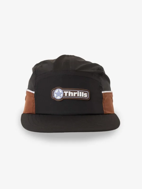Gazed Curved 5 Panel Cap - Black sold by Thrills