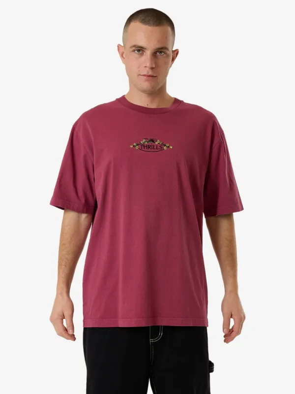 Deadly Garden Oversize Fit Tee - Hawthorn Rose sold by Thrills