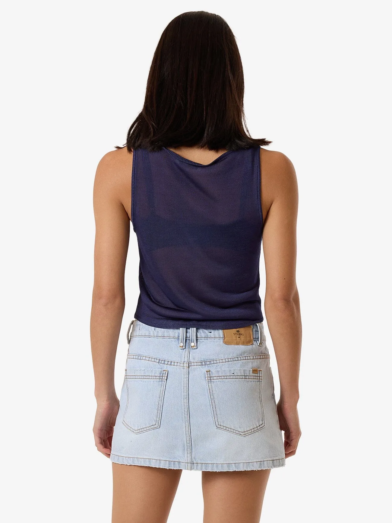 Anais Knit Tank - Estate Blue sold by Thrills product image thumbnail 2