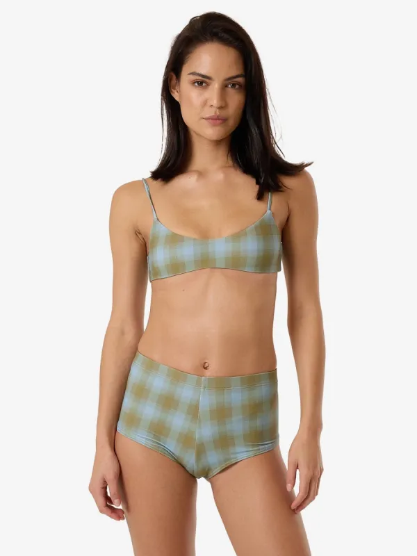 Ansley Crop Bikini Top - Blue Stone sold by Thrills