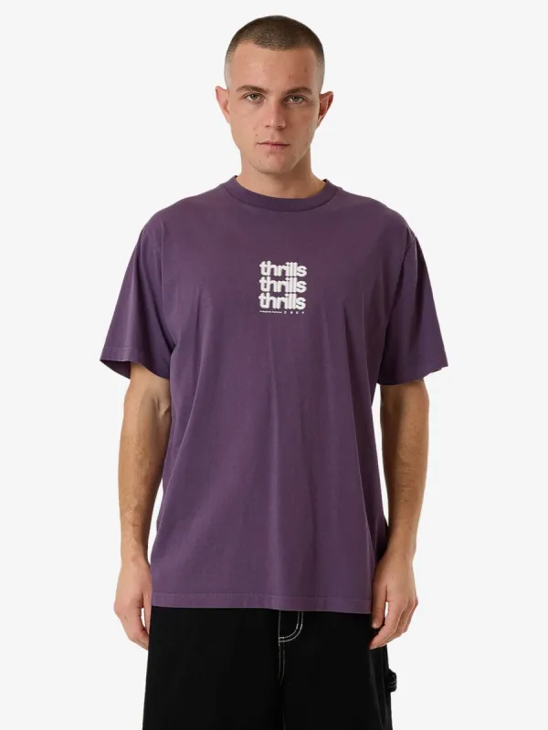 Blurred State Merch Fit Tee - Dust Purple sold by Thrills