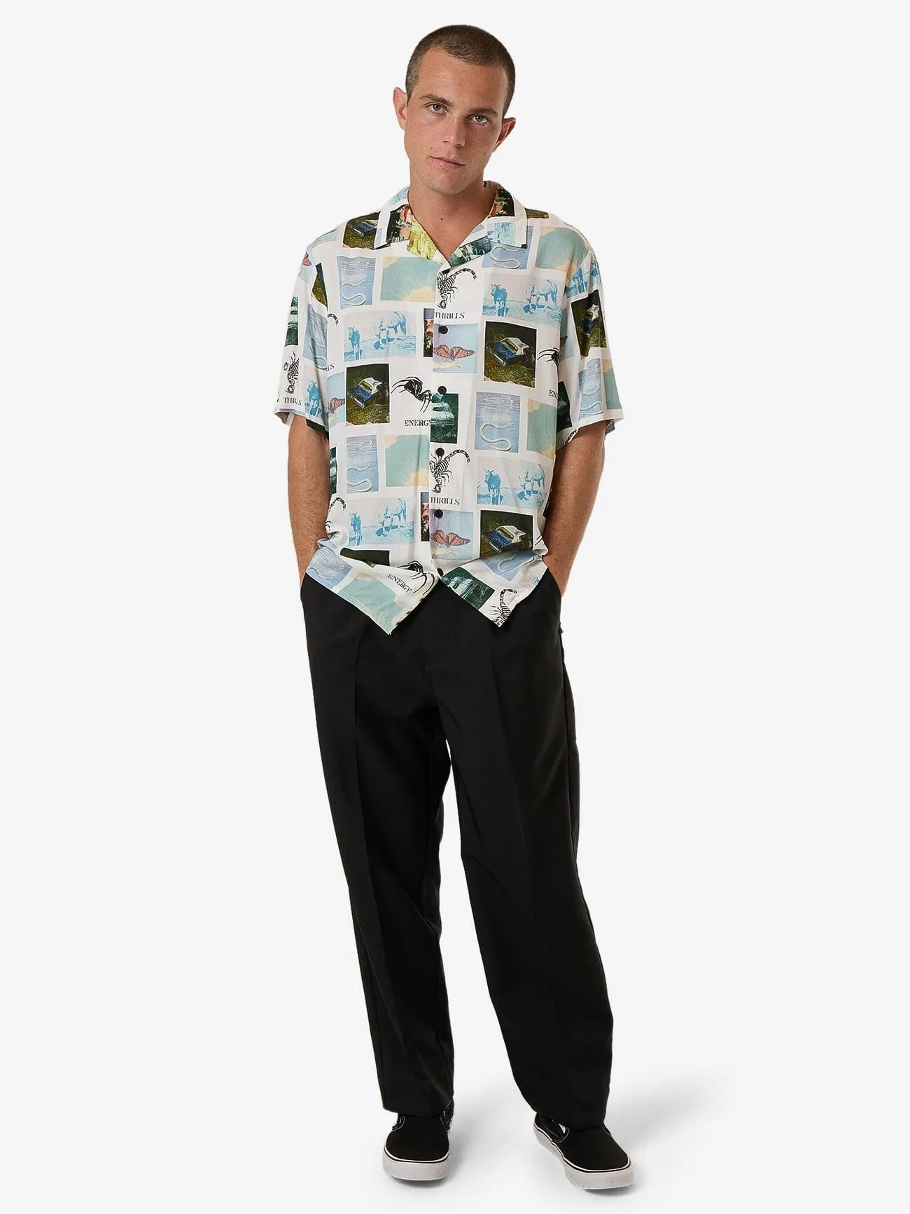 Thrills Energy Bowling Shirt - White sold by Thrills product image thumbnail 5